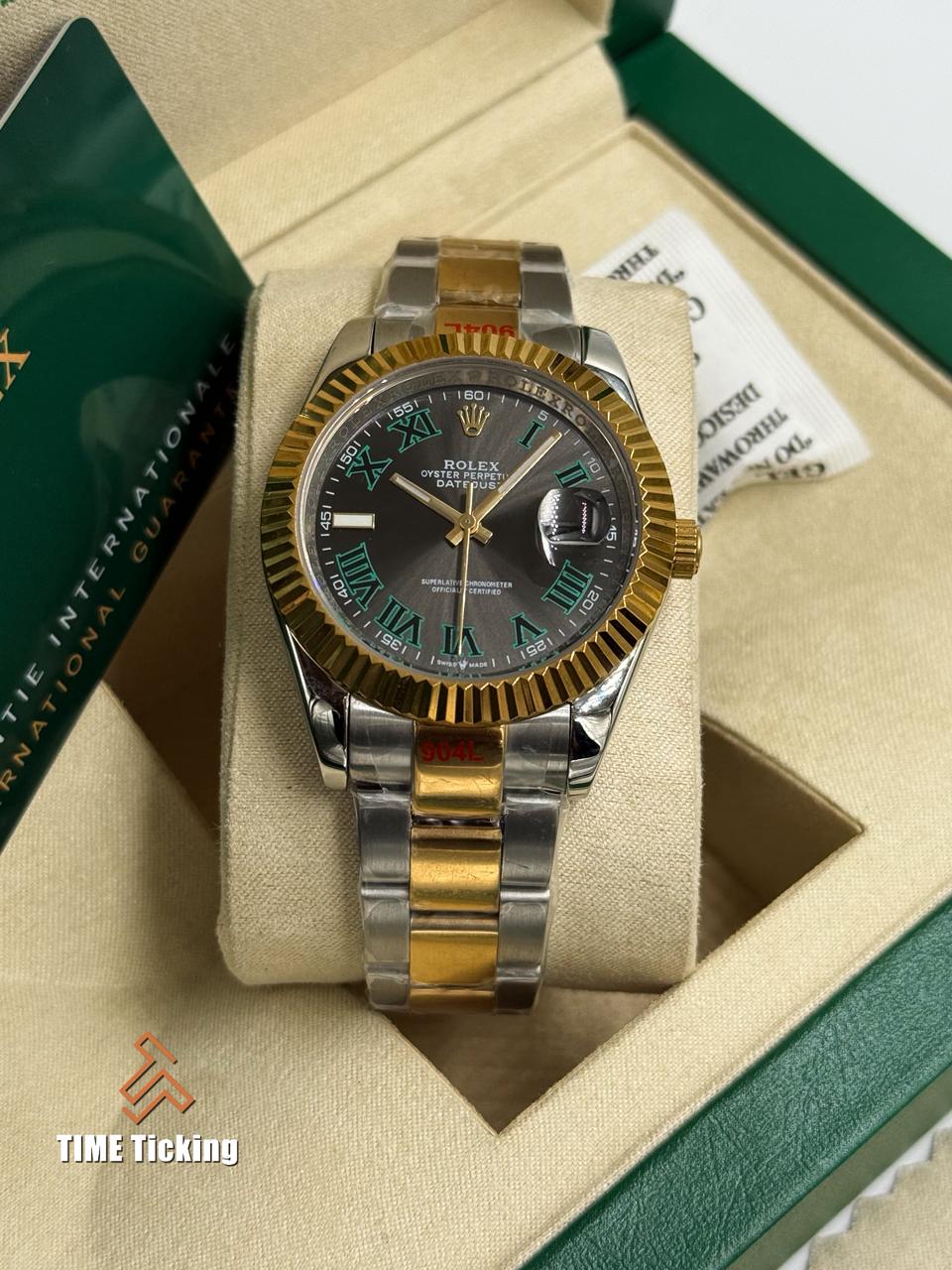 Rolex Datejust 41mm Wimbledon Dial Oyster Bracelet Stainless Steel - Image 2