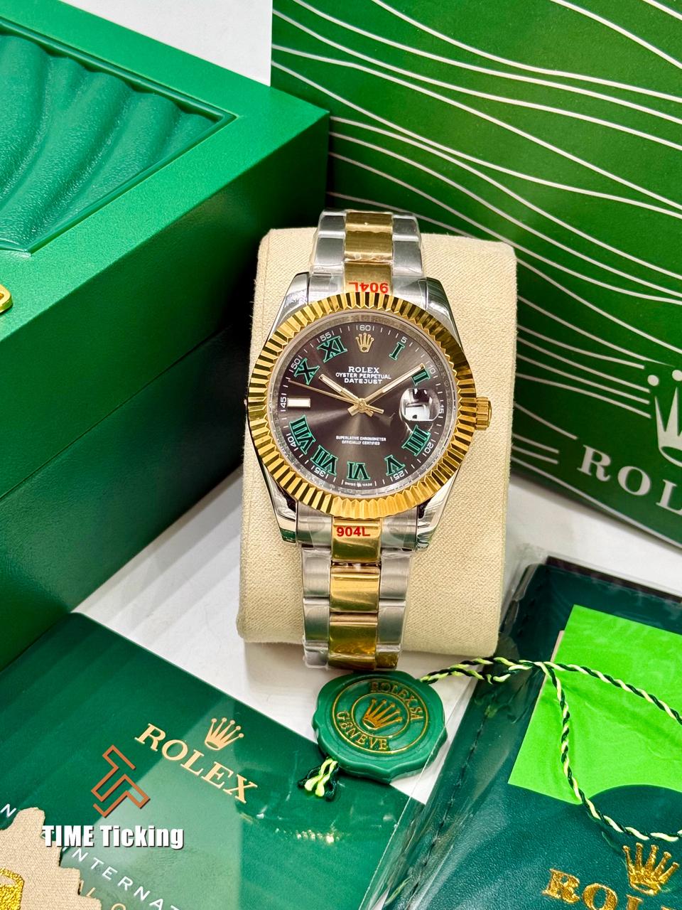 Rolex Datejust 41mm Wimbledon Dial Oyster Bracelet Stainless Steel - Image 7