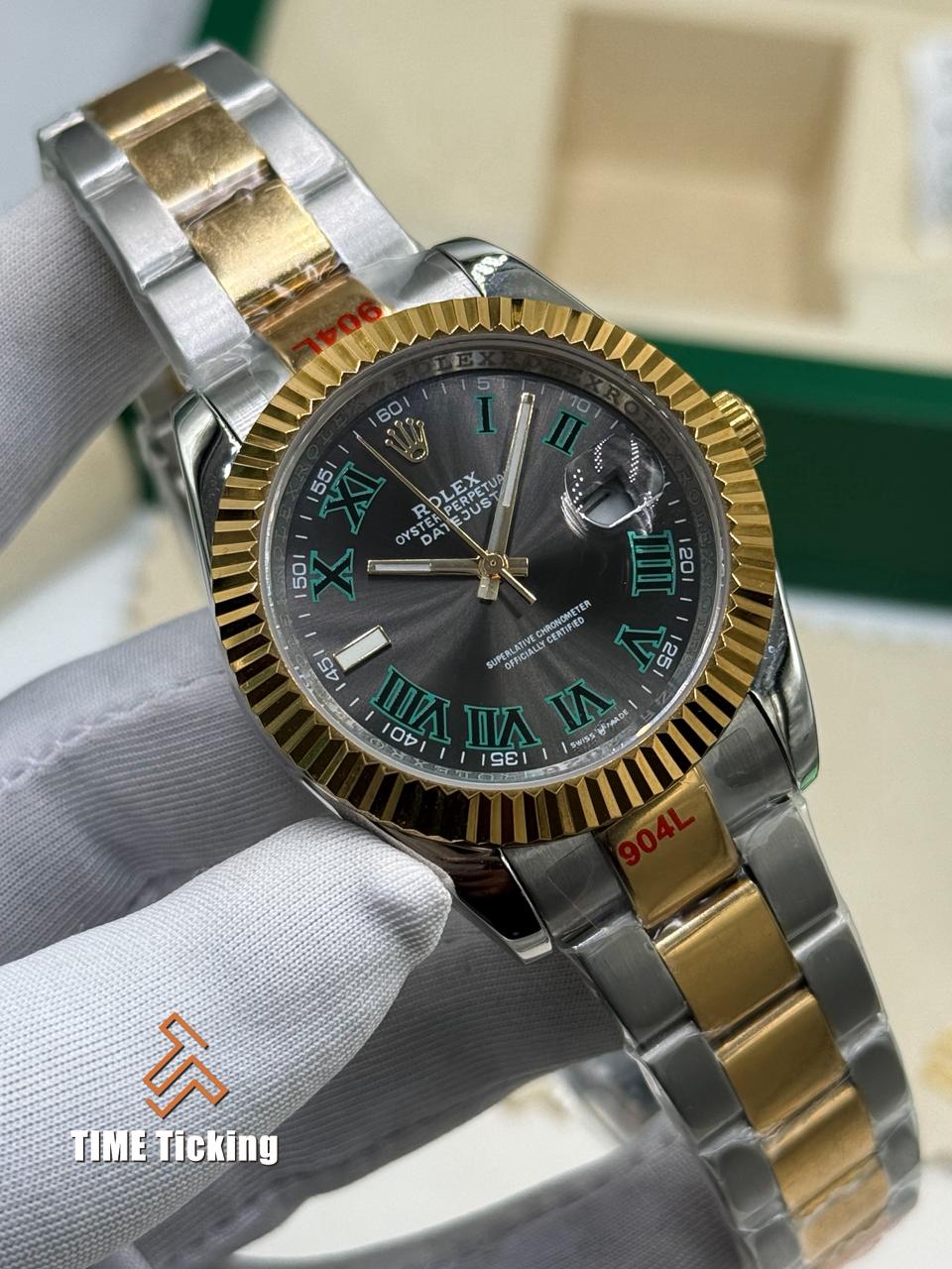 Rolex Datejust 41mm Wimbledon Dial Oyster Bracelet Stainless Steel - Image 3