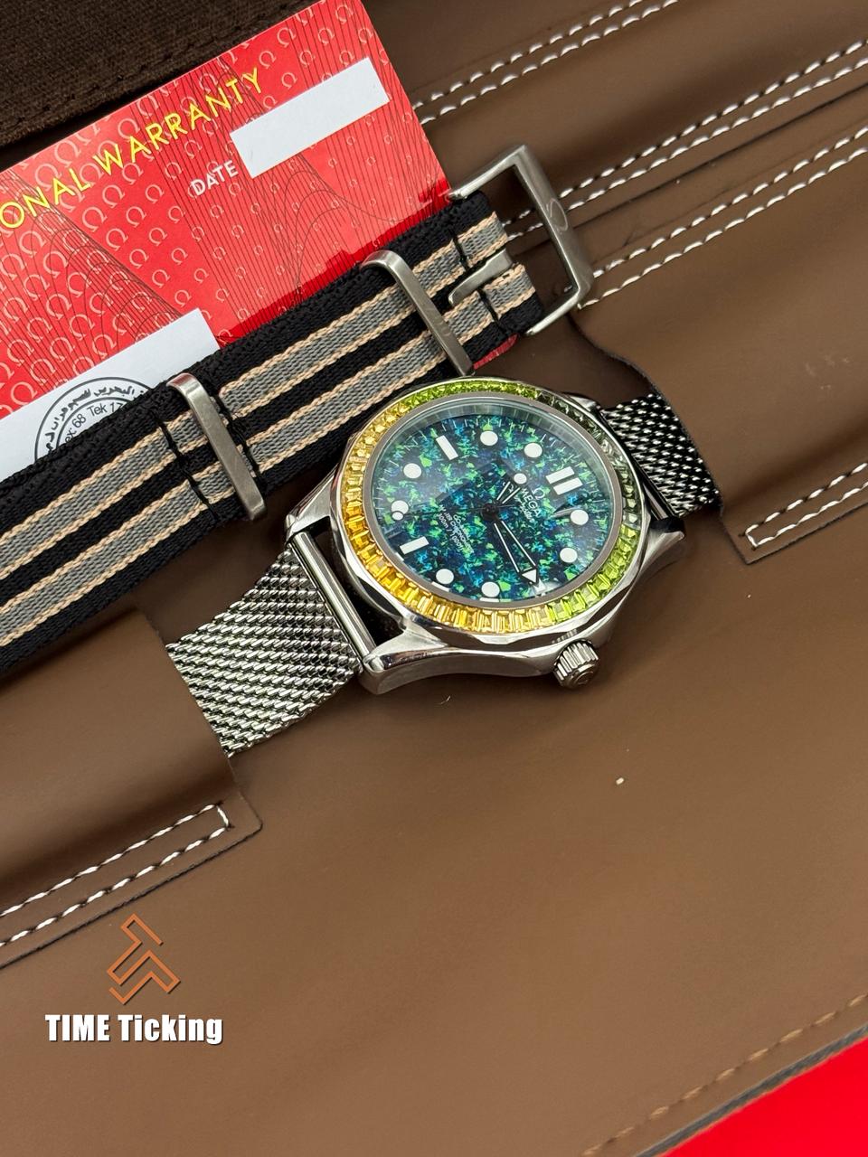 Omega Univeils A Duo Of SeaMaster Diver 300M 60th Anniversary Edition Green Dial Automatic Luxury Men’s Watch - Image 6