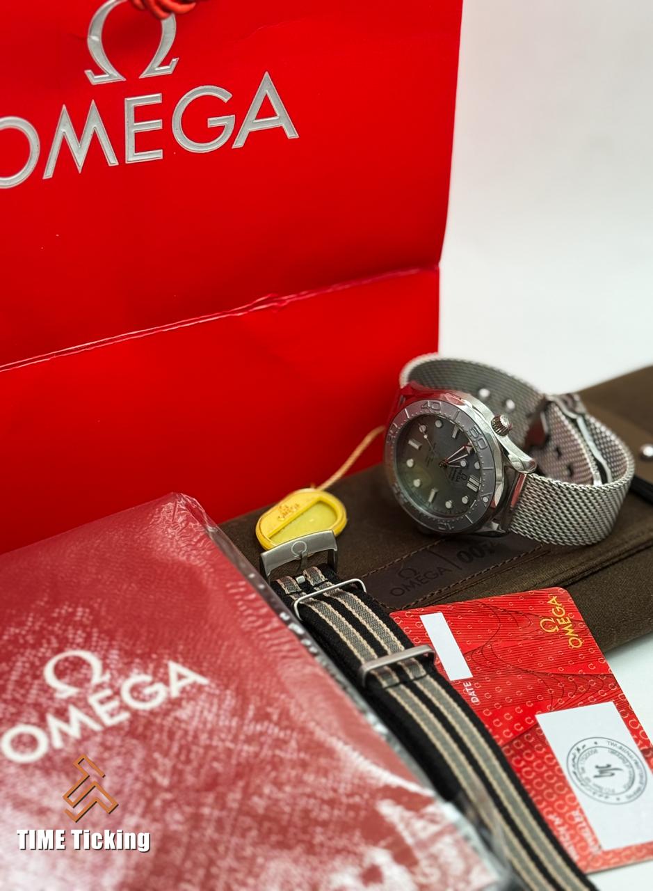 Omega SeaMaster Diver 300M Gray Dial Automatic Luxury Men’s Watch - Image 7