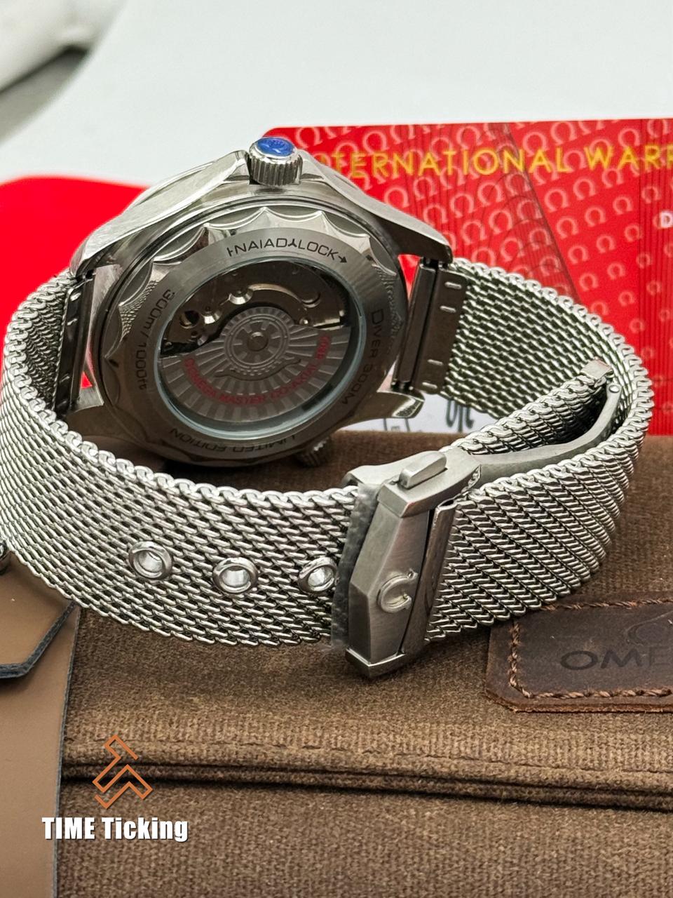 Omega SeaMaster Diver 300M Gray Dial Automatic Luxury Men’s Watch - Image 6