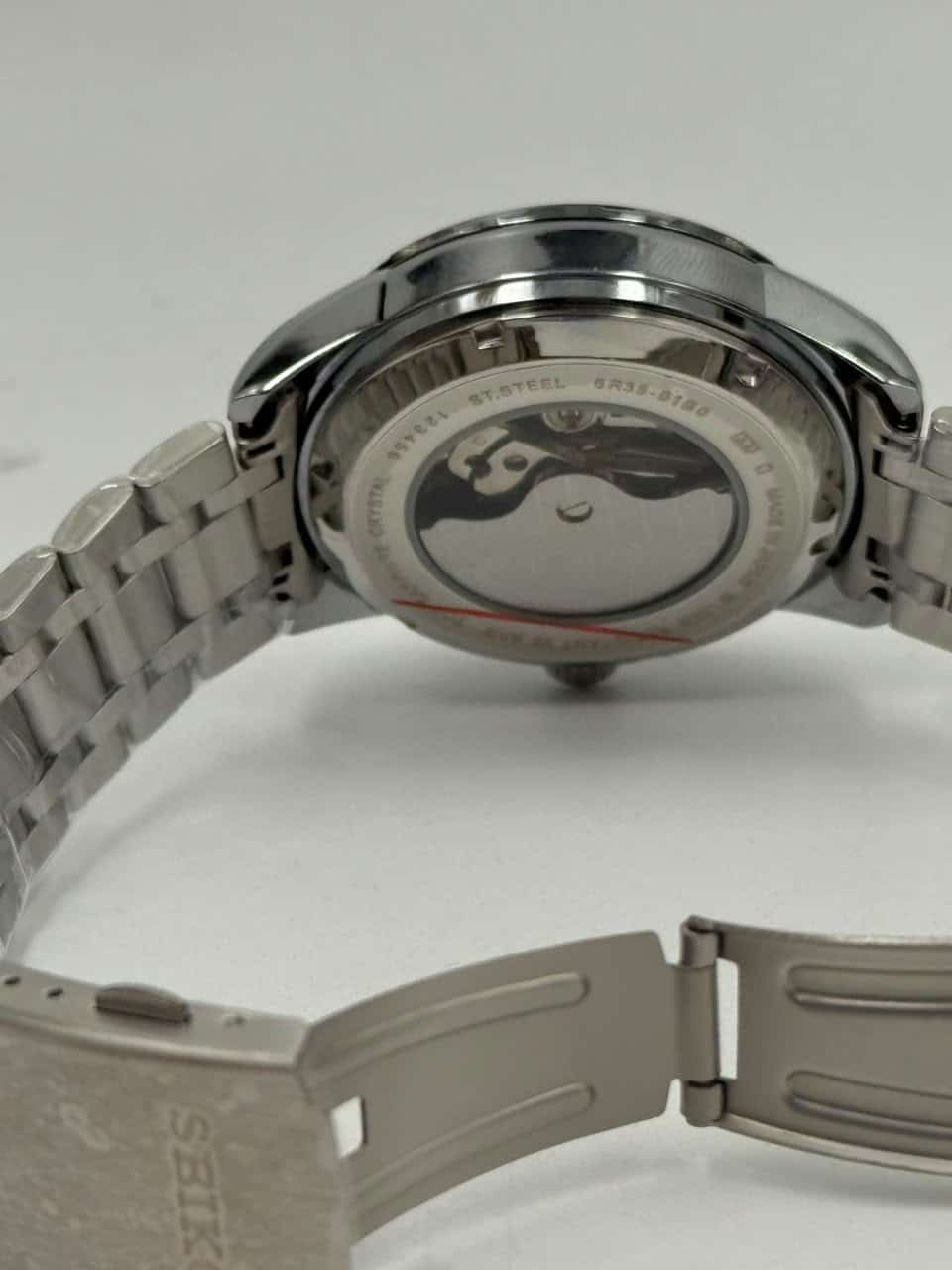 Seiko Presage Open Heart Automatic Watch White Dial - Image 6