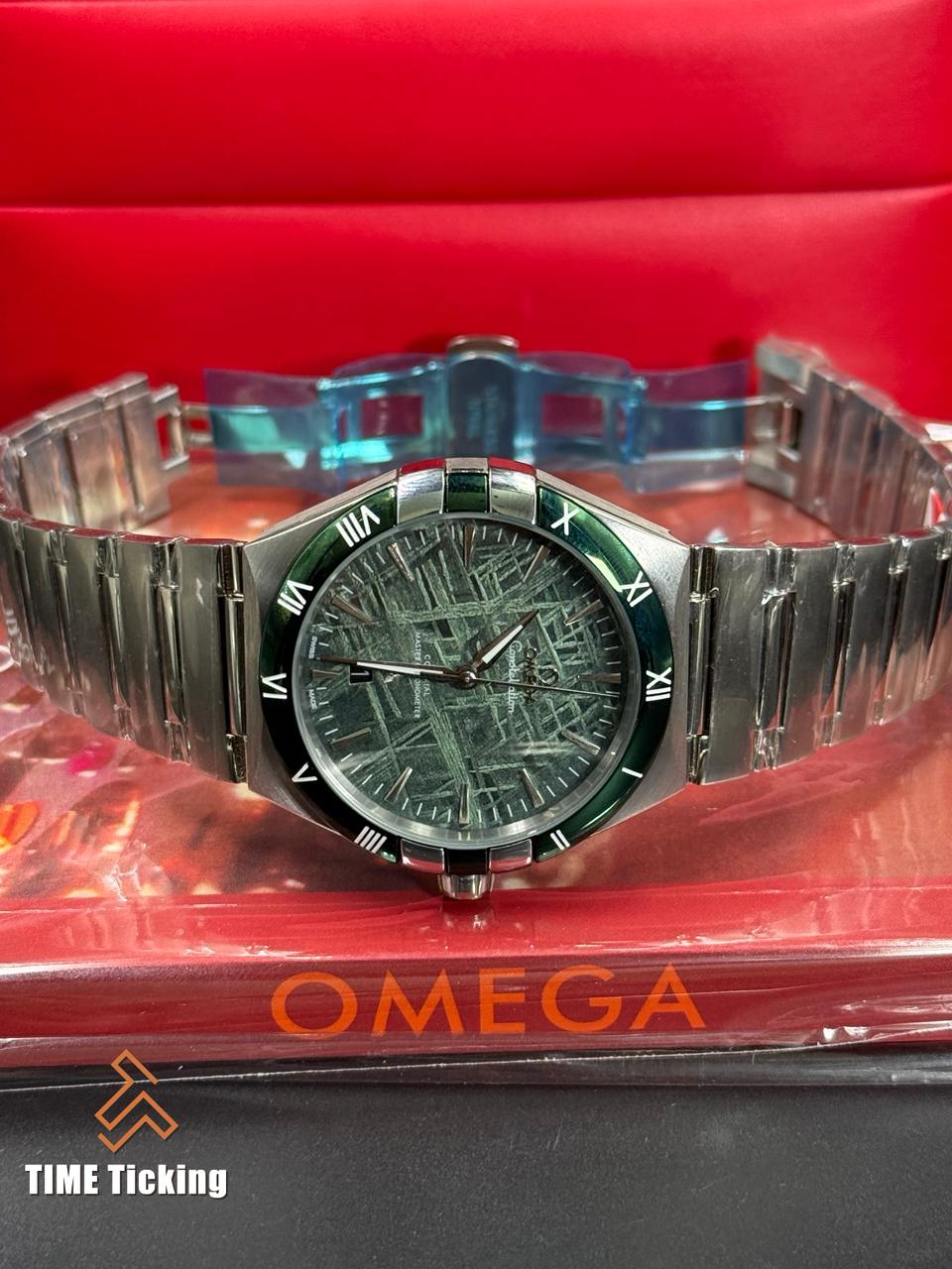 Omega Constellation Co-Axial Master Chronometer 41mm,Green Meteorite Dial Automatic Watch - Image 4
