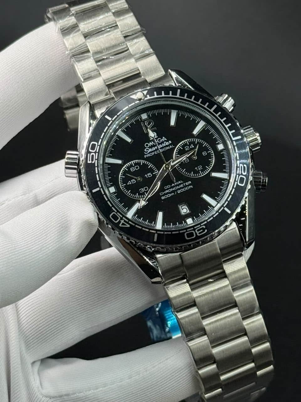 Omega Seamaster Planet Ocean 600M Co-Axial Master Chronometer Chronograph (Black) - Image 2
