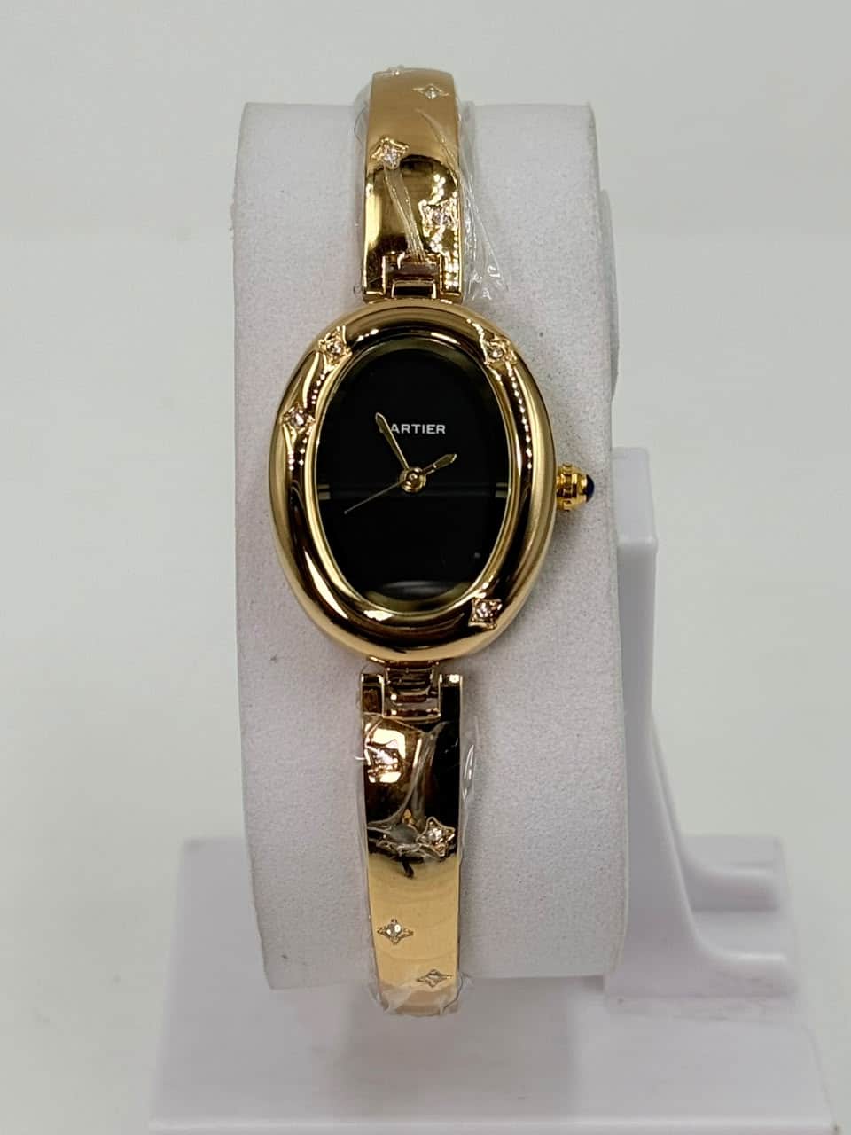 Cartier Baignoire Allongée Bangle Women’s Watch Black Dial Gold Case - Image 5