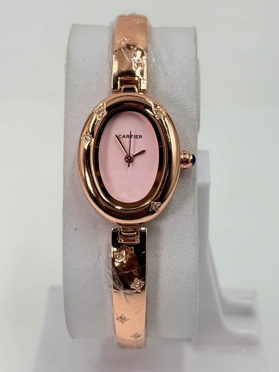 Cartier Baignoire Allongée Bangle Women’s Watch pink Dial Rose Gold Case - Image 3