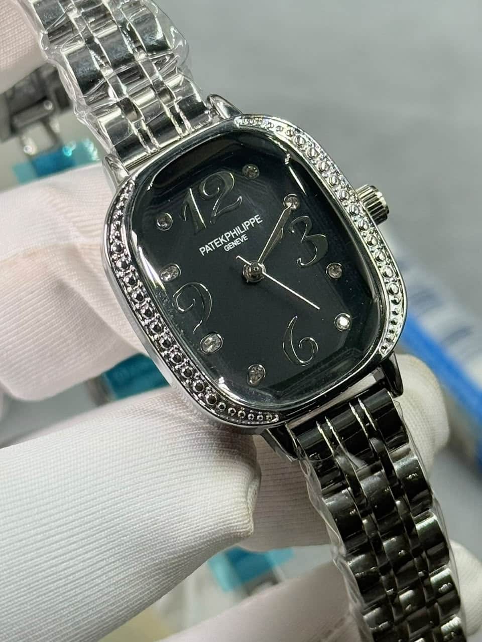 Patek Philippe Gondolo Serata Black Dial Silver Case Women’s Watch - Image 2
