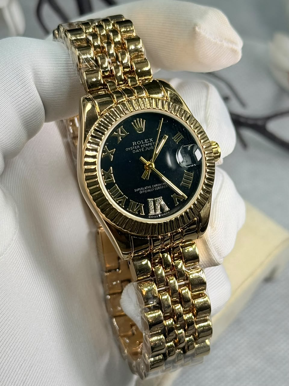 Rolex Oyster Perpetual Datejust watch for women - Image 6