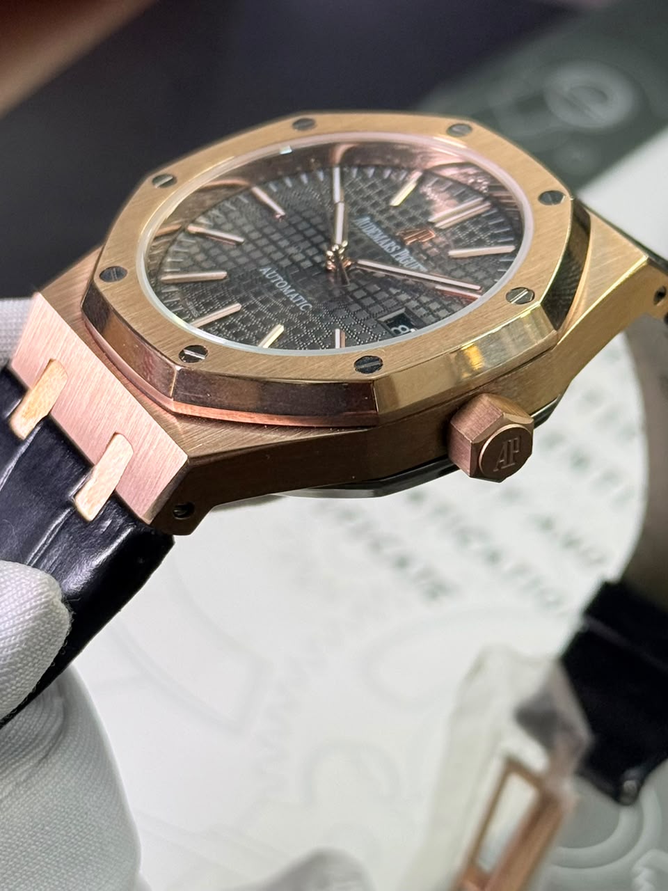 Audemars Piguet Royal Oak Black Belt Black Dial Automatic 41 mm - Image 3