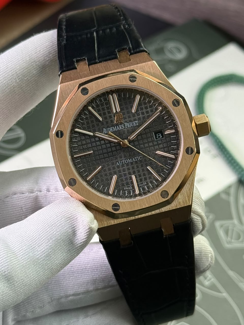 Audemars Piguet Royal Oak Black Belt Black Dial Automatic 41 mm - Image 6