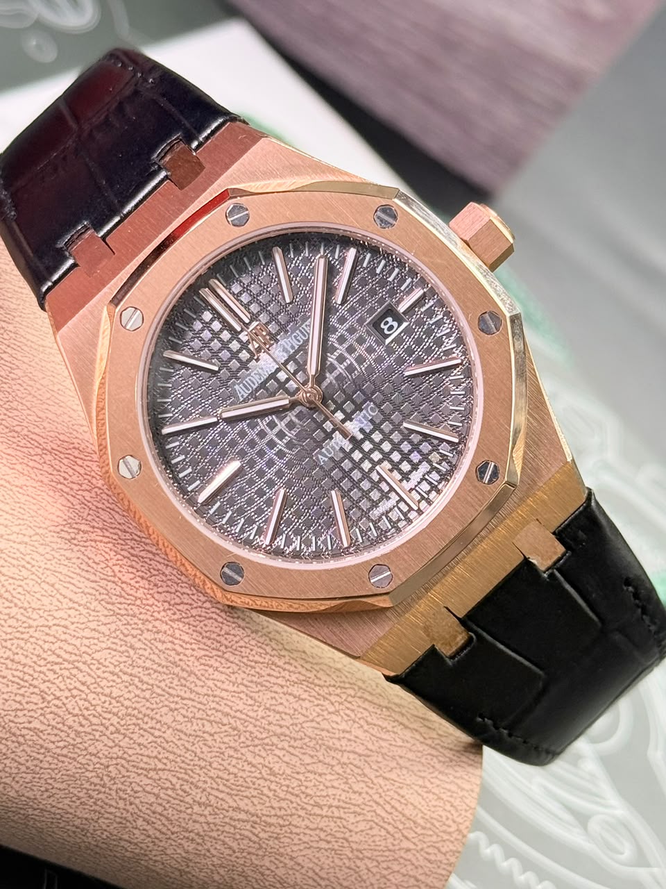 Audemars Piguet Royal Oak Black Belt Black Dial Automatic 41 mm - Image 2