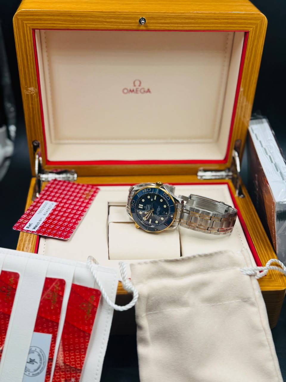 Two-tone Omega Seamaster Diver 300M Co-Axial Master Chronometer. - Image 2