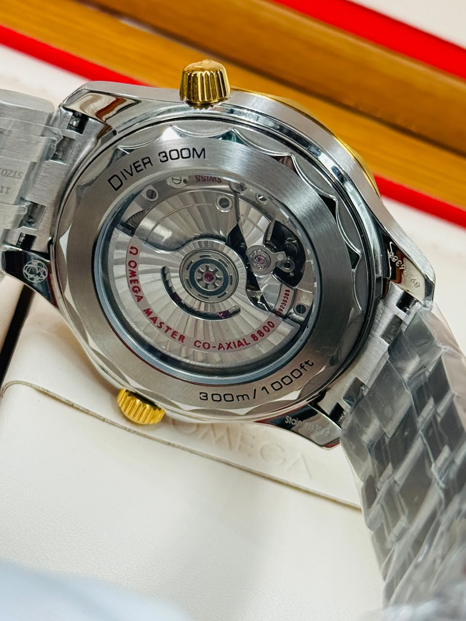 Two-tone Omega Seamaster Diver 300M Co-Axial Master Chronometer. - Image 10