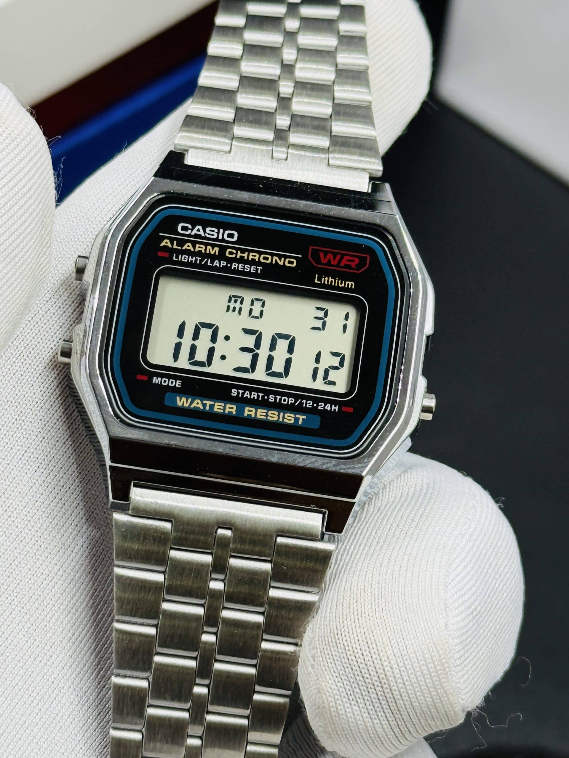 Casio Vintage A159WA-N1 Stainless steel Watch -CASIO TIME TICKING. - Image 3