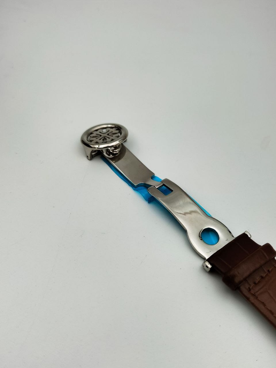PATEK-201912 BROWN BELT WHITE DIAL MEN’S WATCH - Image 5
