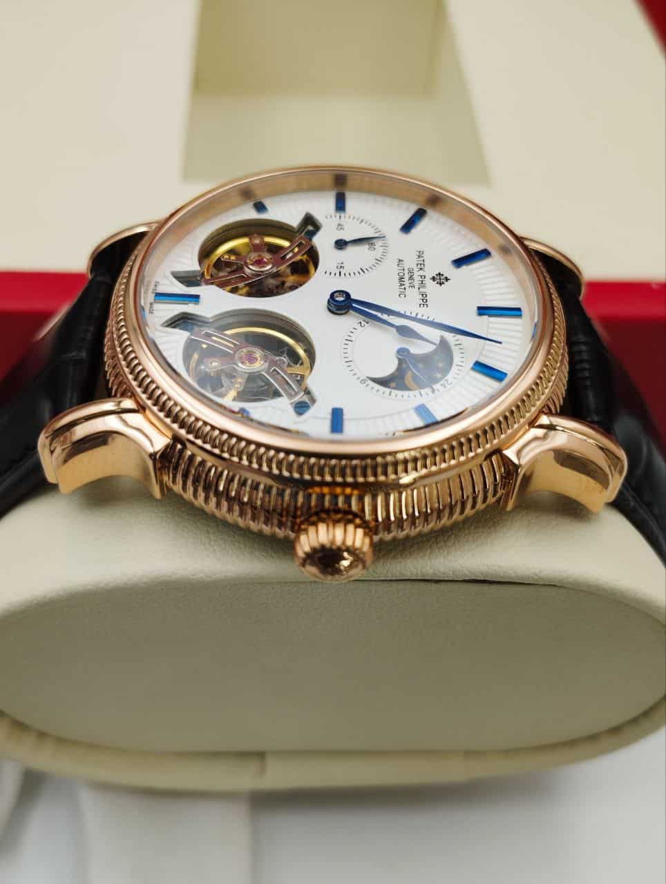 Patek Phillippe Double Tourbillon 41mm White Dial Men’s Watch. - Image 6