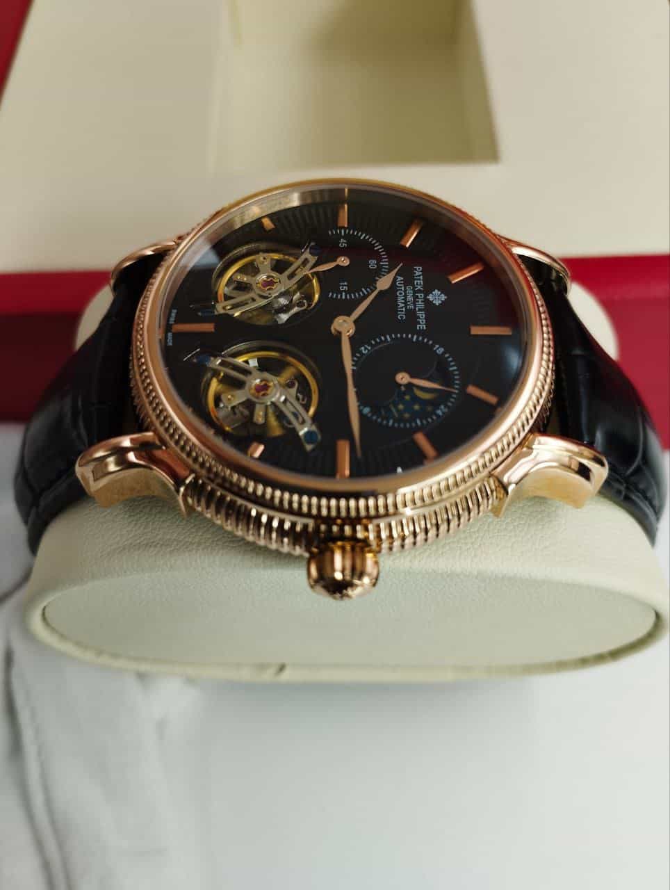Patek Phillippe Double Tourbillon 41mm Black Dial Men’s Watch. - Image 6