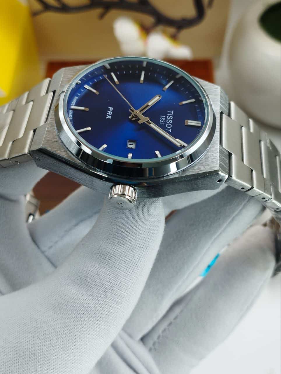 TISSOT P R X 40MM Quartz SS Light Blue Dial Men’s Watch - Image 3