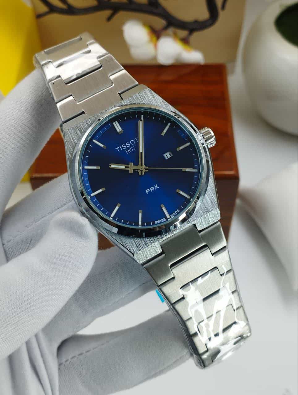 TISSOT P R X 40MM Quartz SS Light Blue Dial Men’s Watch - Image 2