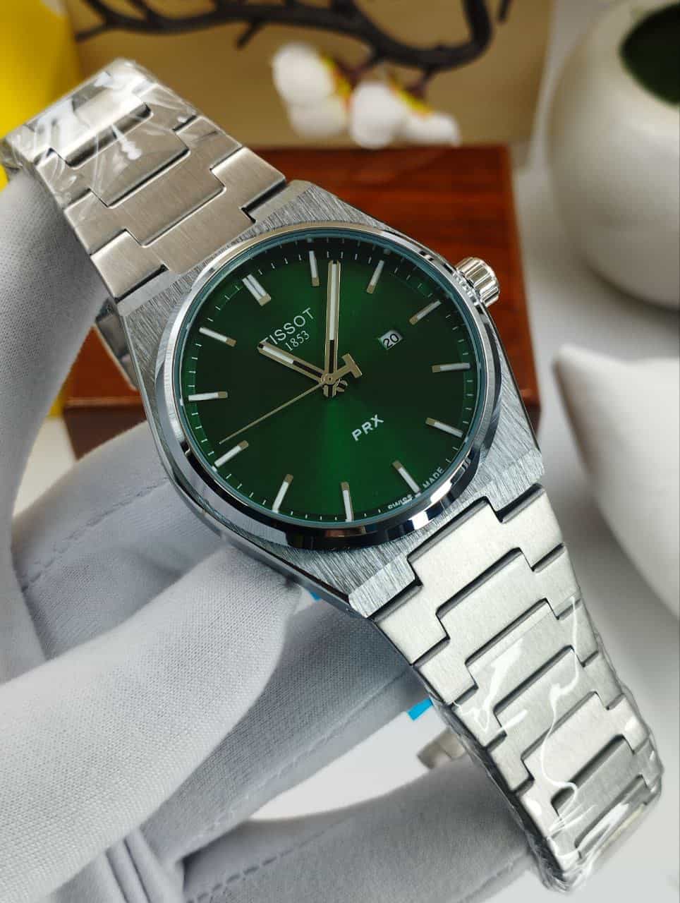 TISSOT P R X 40MM Quartz SS Green Dial Men’s Watch - Image 7