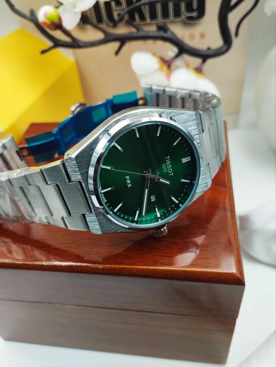 TISSOT P R X 40MM Quartz SS Green Dial Men’s Watch - Image 4