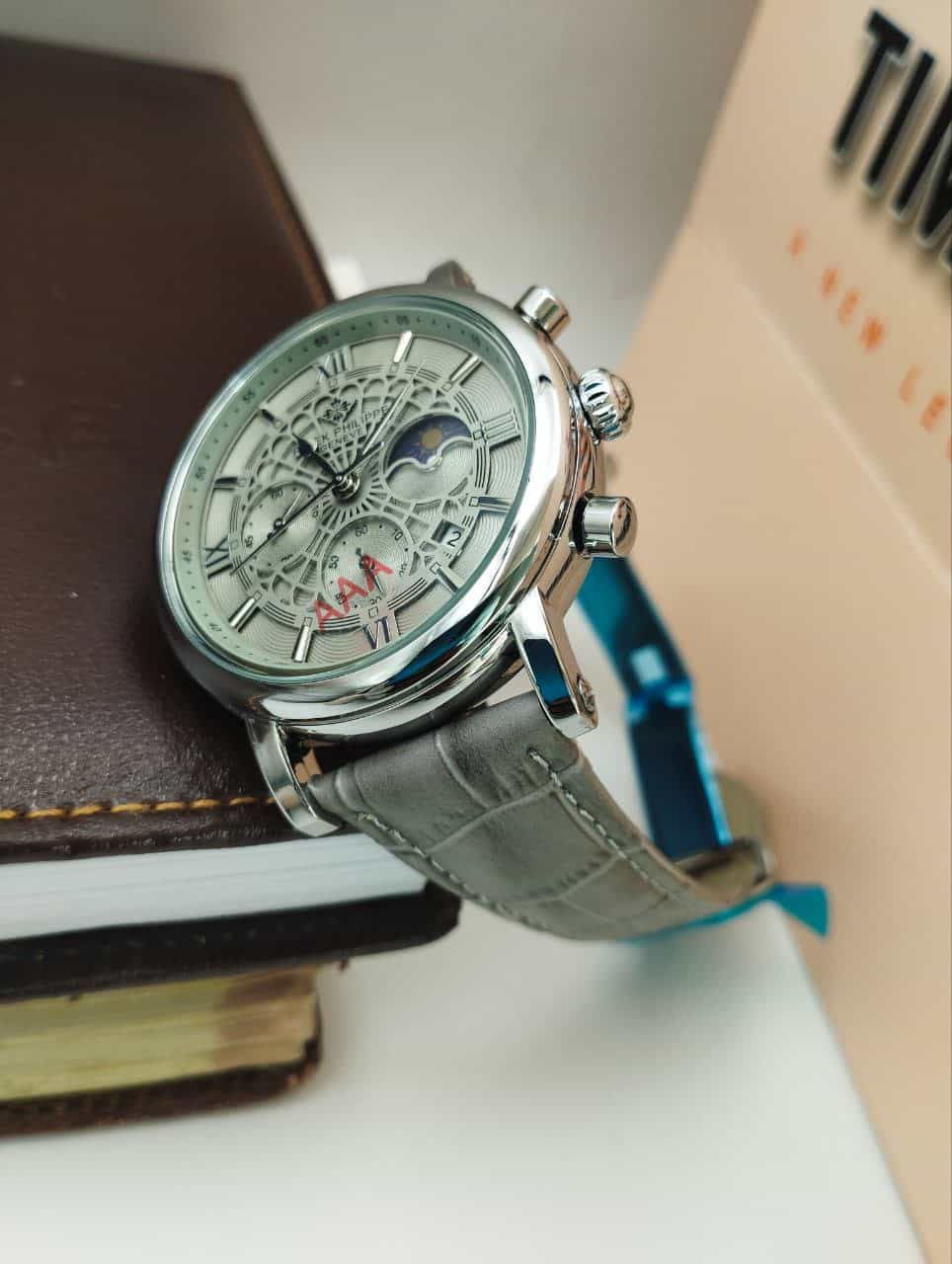 PATEK-201912 Ash BELT Ash DIAL MEN’S WATCH - Image 4