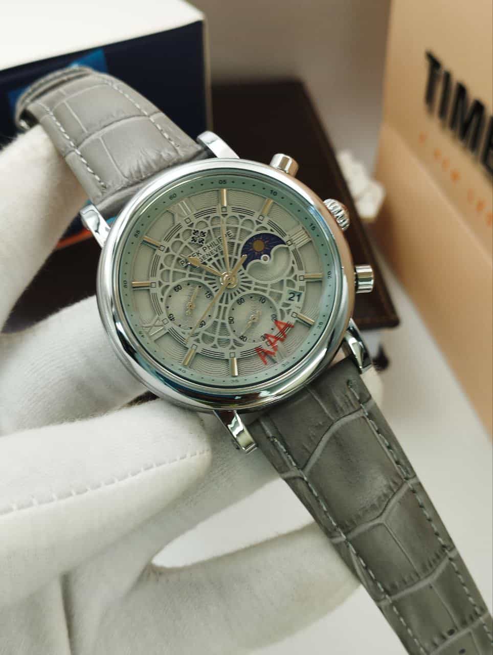 PATEK-201912 Ash BELT Ash DIAL MEN’S WATCH - Image 2