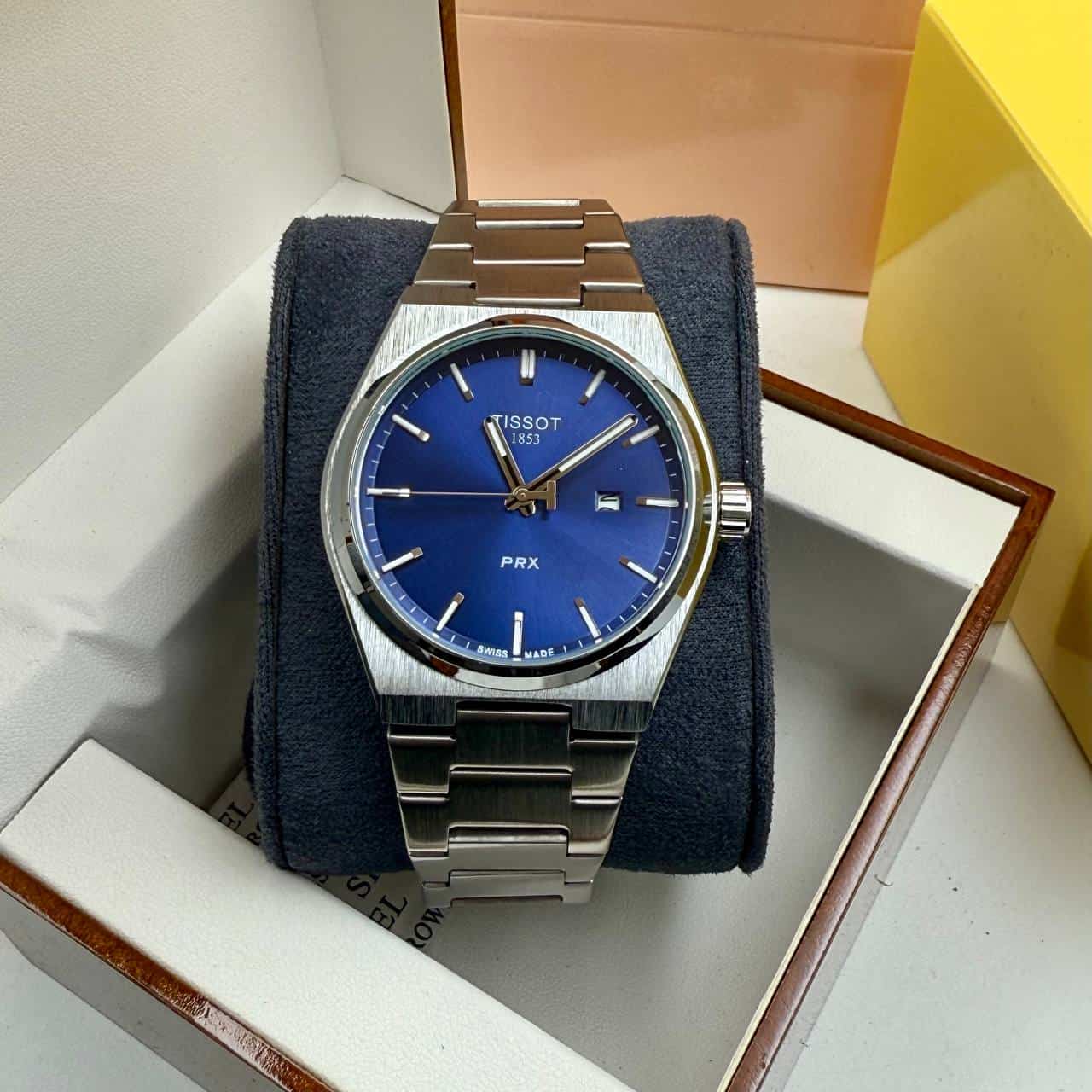 TISSOT P R X 40MM Quartz SS Light Blue Dial Men’s Watch - Image 5
