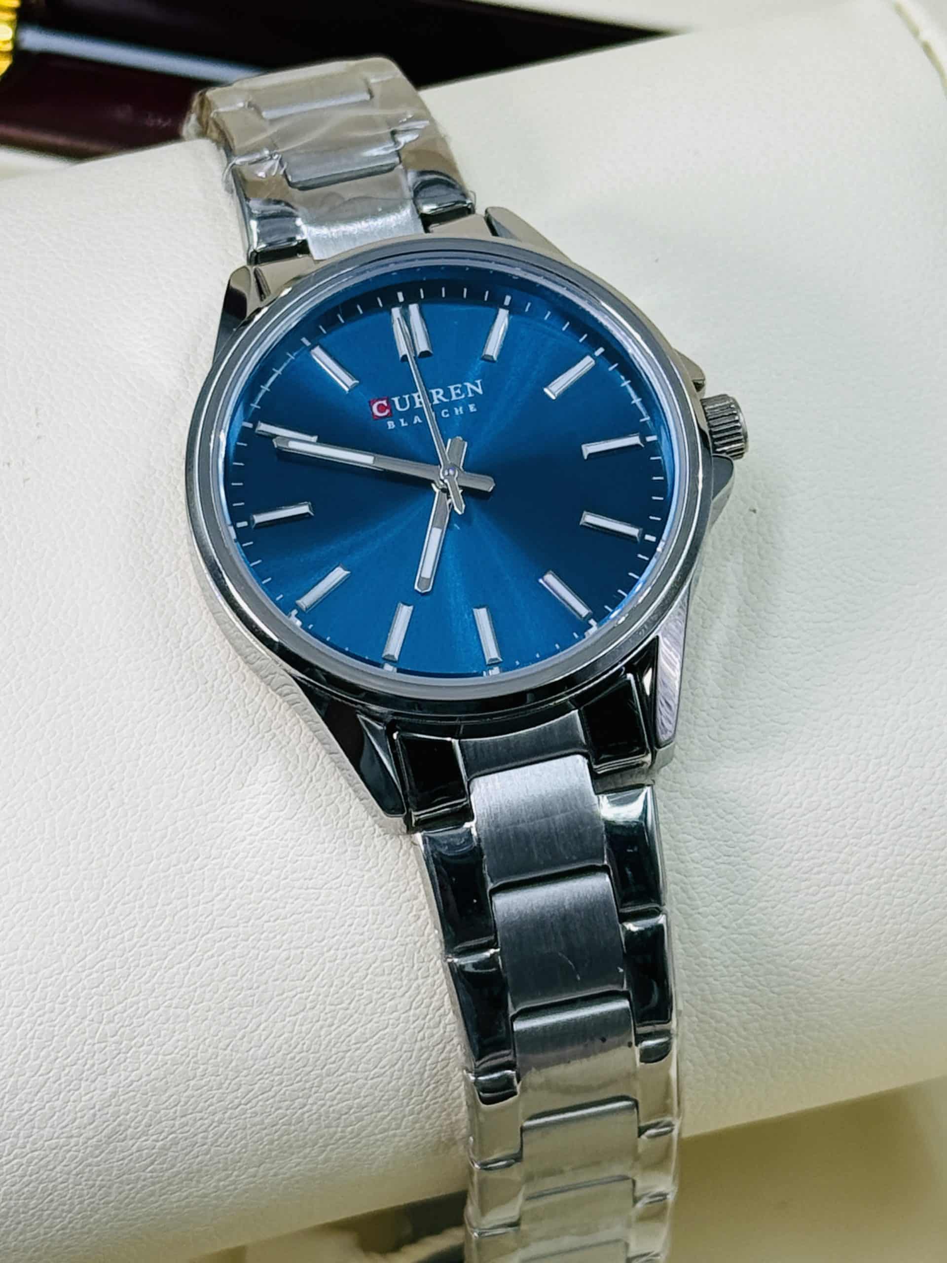 CURREN 9090 Women's Blue Dial Stainless Steel Quartz Watch - Image 4