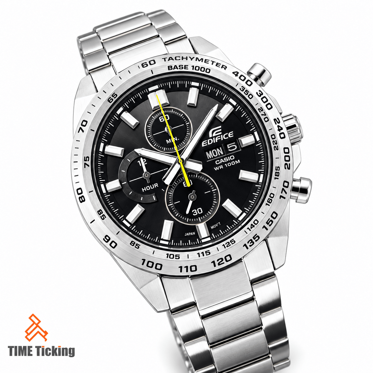 CASIO EDIFICE EFR-574D-1AVUDF Stainless Steel Chronograph Watch for Men - Image 2