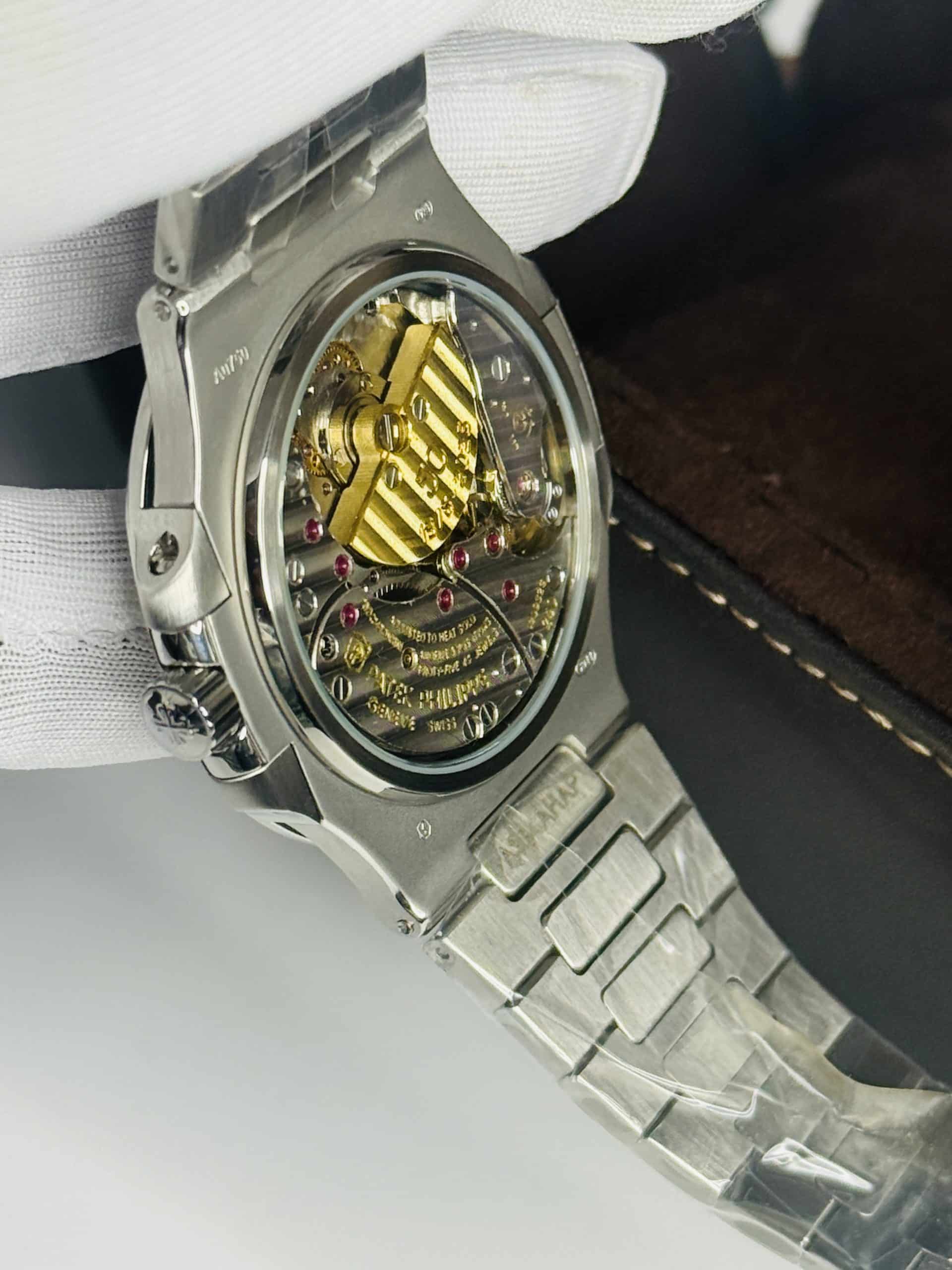 Patek Philippe Nautilus Ref. 5810/1G-001 Blue Dial Stainless Steel Bracelet Watch - Image 10