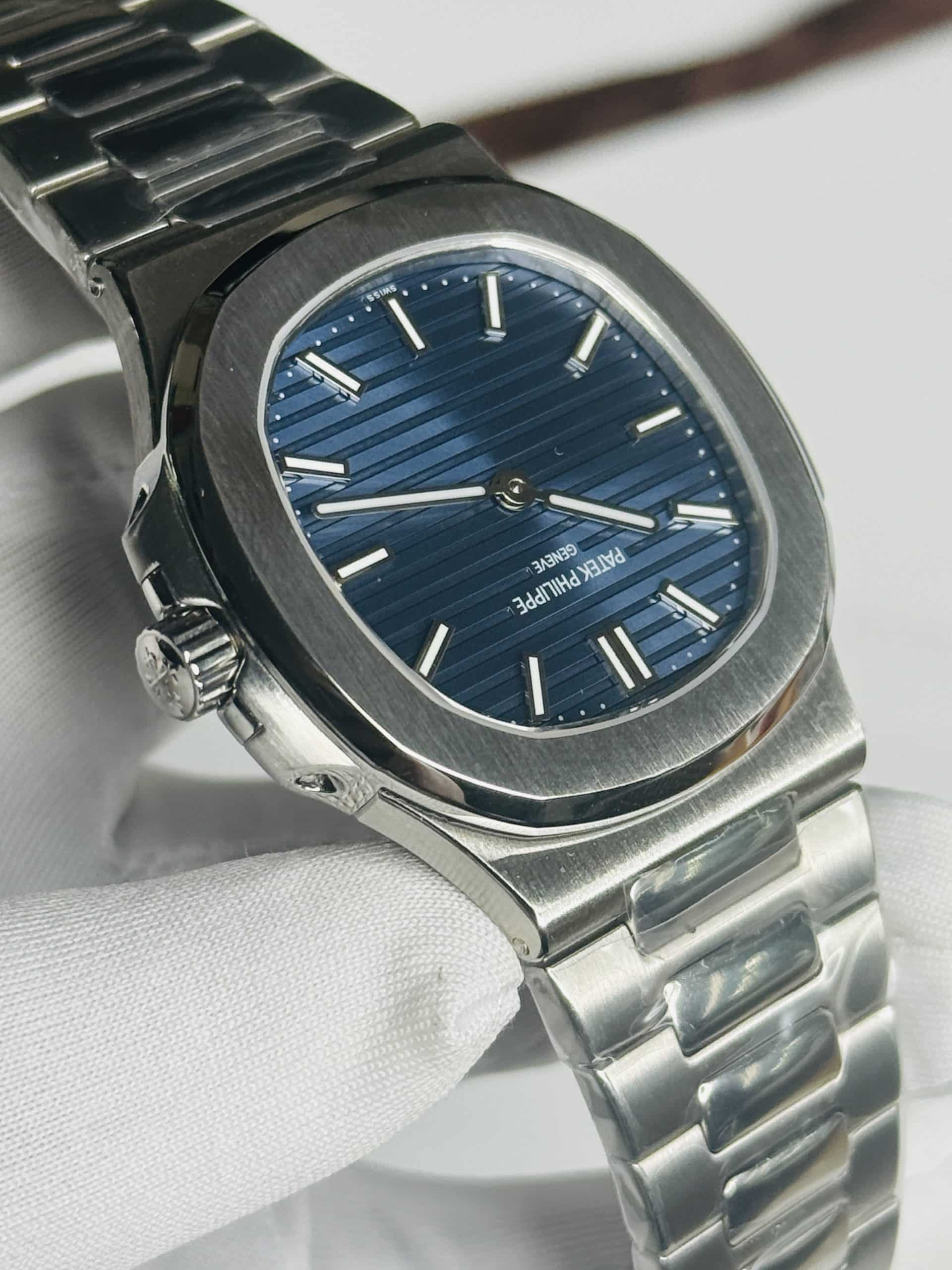 Patek Philippe Nautilus Ref. 5810/1G-001 Blue Dial Stainless Steel Bracelet Watch - Image 2